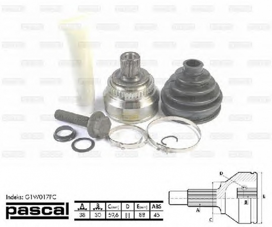 Cap planetara VW PASSAT Variant 3B5 PASCAL G1W017P
