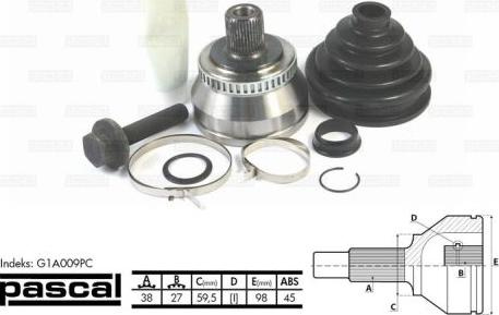 Cap planetara VW PASSAT Variant (3B6) PASCAL G1A00