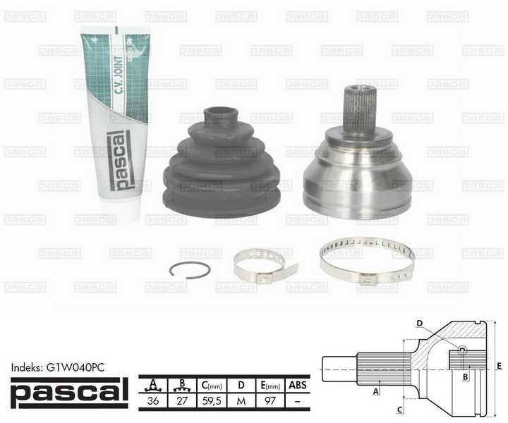Cap planetara VW PASSAT Variant (3C5) PASCAL G1W040PC