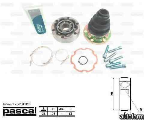Cap planetara VW TRANSPORTER III bus Producator PASCAL G7W015PC