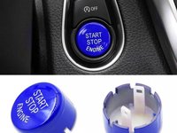 Capac Buton Start-Stop Compatibil Bmw Seria 2 F22 2015-2016 SSV-8006 Albastru