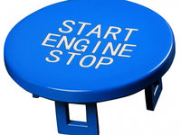 Capac Buton Start-Stop Compatibil Bmw Seria 2 F44 2019→ SSV-8046 Albastru