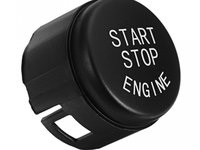 Capac Buton Start-Stop Compatibil Bmw Seria 5 F07 Gt 2008-2015 SSV-8005 Negru