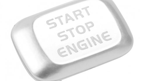 Capac Buton Start-Stop Compatibil Volvo XC70 2011-2014 SSV-8037 Argintiu
