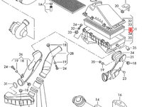 Capac carcasa filtru aer Volkswagen Golf 4 (1J) Hatchback 2004 1.9 TDI OEM 1J0129620