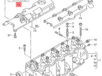 Capac culbutori 1.9 TDI (E3) Volkswagen Golf 1J 66 kw ALH 1999 2000 OEM 038103469E