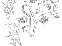 Capac curea distributie 1.9 TDI (E3) Volkswagen Golf 1J 110 kw ARL 2002 2003 OEM 045109107F