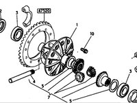 Capac diferential grup punte spate Renault Midlum (poz.1) RENAULT TRUCKS 5000671864