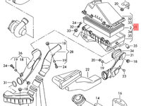 Capac filtru aer Volkswagen Golf 4 (1J) Hatchback 2004 1.9 TDI OEM 1J0129607AE