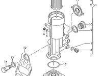 Capac filtru ulei 038115433 Audi A4 B6 Break 1.9 tdi 2002 AWX OEM 038115433