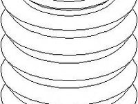 Capac protectie/Burduf, amortizor BMW 3 limuzina (E46), BMW 3 cupe (E46), BMW 3 Touring (E46) - TOPRAN 501 786