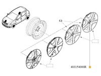 CAPAC ROATA 16 RENAULT 403154000R <br>