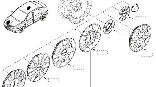 Capac Roata Dacia 15&quot; 8200789772