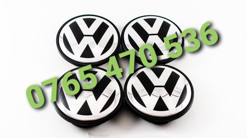 Capace centrale roti jante aliaj VW Polo Golf Jetta CC Passat Tiguan Touareg EOS Arteon Volkswagen