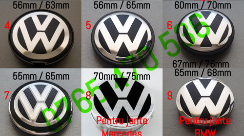 Capace centrale roti jante aliaj VW Polo Golf