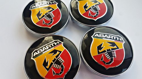 Capace jante aliaj ABARTH diametru 60mm set 4 bucati