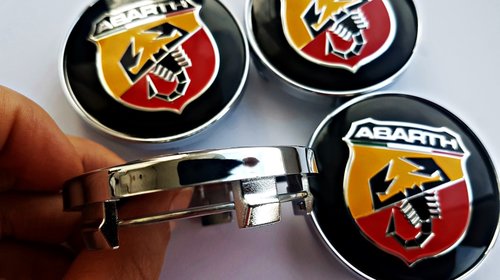 Capace jante aliaj ABARTH diametru 60mm set 4 bucati