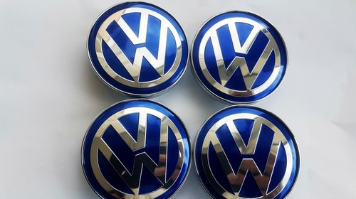 Capace jante aliaj Volkswagen Albastre set 4 buc mai multe dimensiuni