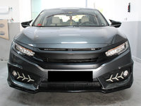 Capace oglinda tip BATMAN compatibile cu Honda Civic FC5 - FK7 2016-2021 negru lucios Cod:BAT10032