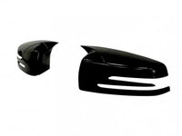 Capace oglinzi BATMAN compatibile cu MERCEDES clasa S W221 2007-2012 Negru lucios Batman Style