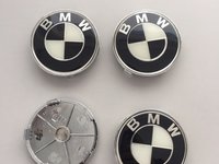 Capacele janta BMW alb/negru 69 mm