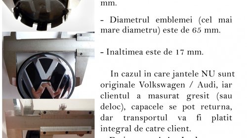 Capacele Jante VW dupa 2005 - Livrare cu Verificare