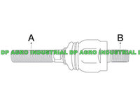 Capat de bara Case IH 1968468C1, 1968463C1, 83957098, ZP0501310060, F198300100030, AL177964, AL80541, F380306100010, F198.300.100.030, F380.306.100.010, 87714490, 38706355, 59960, VPJ3198, 497-160, 497-132, 497-195, 497-60