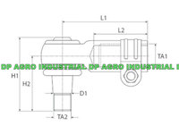 Capat de bara dreapta Ford 81815989, C5NN3289C, 87295843, F1815989, FNN3289, SWC5NN3289C, VPJ3048, SHP117KR