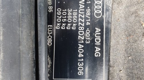 Capota Audi A4 B5 2000 HATCHBACK 1.9 TDI