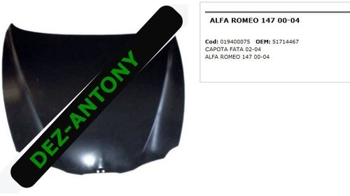 Capota Fata Alfa Romeo 147 2002-2004