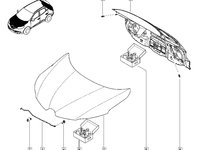 CAPOTA FATA RENAULT KADJAR 2015 2016 2017 2018 PRODUS NOU ORIGINAL IN STOC 651000742R