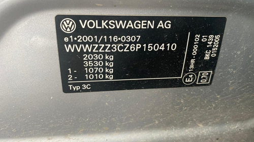 Capota portbagaj spate Volkswagen Passat B6 2007 berlina 1,9