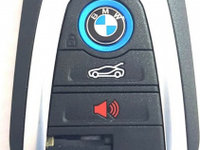 Carcasa cheie BMW cu 4 butoane cu cheie de urgenta