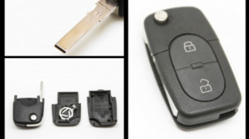 Carcasa cheie briceag pentru Audi 2 butoane