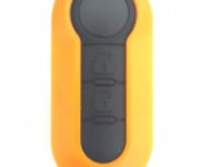 Carcasa cheie briceag pentru Fiat 2 butoane portocalie