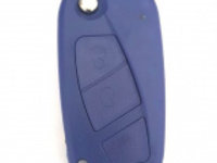 Carcasa cheie briceag pentru Fiat 2 butoane albastra