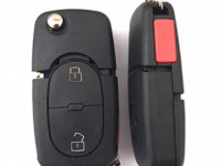 Carcasa cheie briceag pentru VW 2+1 buton de panica cvw040