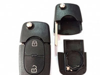 Carcasa cheie briceag pentru VW Golf 2 but cu locas de baterie cvw082