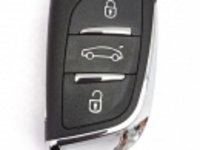 Carcasa cheie completa pentru Citroen C2 3 but cu electronica si cip ID 46