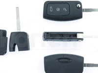 Carcasa Cheie Contact Pentru Ford Focus / Mondeo, 3 Butoane, Cu Cheie