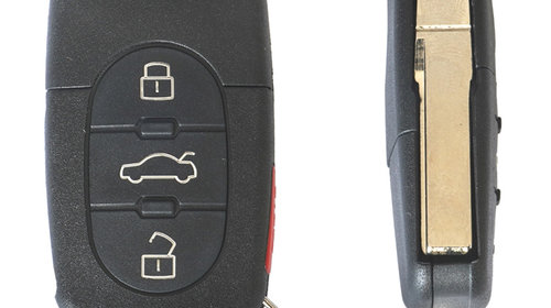 Carcasa cheie contact pentru skoda fabia / octavia, 3+1 butoane, cu cheie 54162