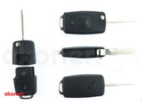 Carcasa Cheie Contact Pentru Volkswagen Jetta / Passat (B5-B6-B7) / Polo / Scirocco / Tiguan, 2 Butoane