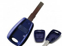 Carcasa cheie pentru Fiat Doblo 1 buton lamela SIP22 albastra