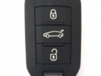 Carcasa cheie pentru Peugeot briceag 3 but cu lamela HU 83