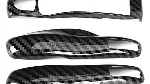 Carcasa Cheie Porsche Cayenne 2 92A 2011-2015 Set 3 Buc Carbon