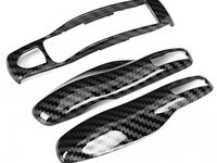 Carcasa Cheie Porsche Panamera 970 2009-2013 Set 3 Buc Carbon