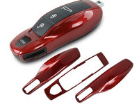 Carcasa Cheie Porsche Set 3 Buc Rosu Carmine