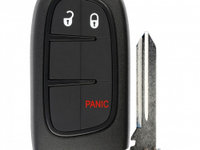 Carcasa cheie smart key pentru Fiat 2+1 buton panica