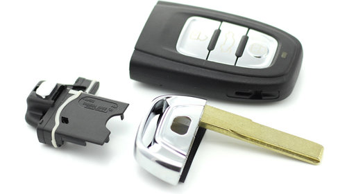 Carcasa cheie SMART pentru Audi, cu lama de urgenta - CARGUARD