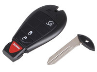 Carcasa Cheie Smartkey Jeep 3 Butoane +1 Buton Panica Negru CJE 008